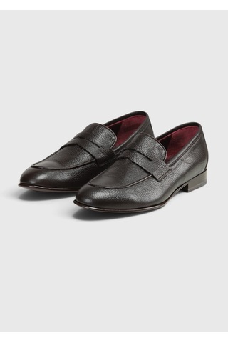 Ramsey Kahverengi Deri Klasik Loafer