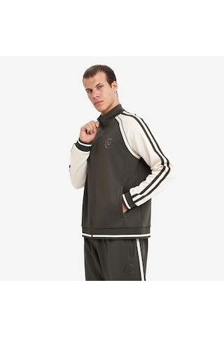 Lescon Erkek Fermuarlı Kapüşonlu Sweatshirt 26n-1155 Haki