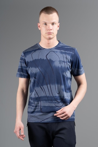 Maraton Regular Erkek Bisiklet Yaka Lacivertmelanj T-shirt Lacivert