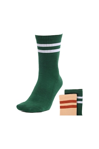 Rayas Unisex Çok Renkli Günlük Stil 2'li Çorap 24ka03-rnkli1 1665984 Çok Renkli