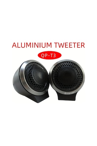 Xuweiwei Black High-powered Qp-t3 Hoparlör 300w Yüksek Ses Gücü Modifiye Araç Parçaları
