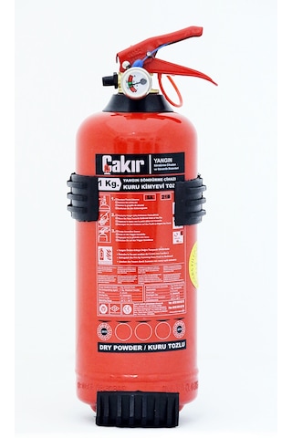 Çakır 1 Kg Yangın Söndürme Tüpü - Kuru Kimyevi Tozlu Abc