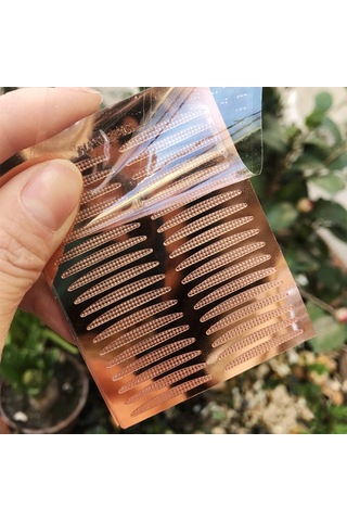 36pcs Kapüşonlu Gözler Ve Sarkık Kapaklar İçin Doğal Fiber Çift Göz Kapağı Çıkartmaları Rose - Fine