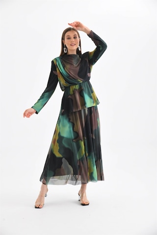 Ftz Women Kadın Likra Tül Takım Yeşil-yeşil Yeşil