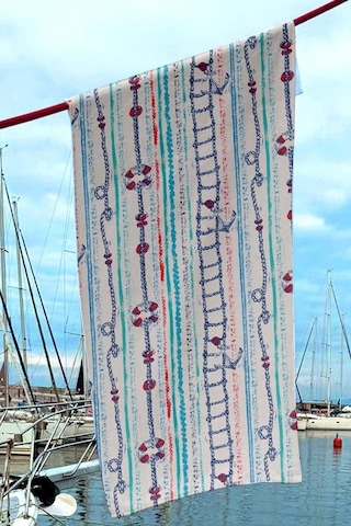 Dijital Baskılı Unisex Deniz Havuz Plaj Havlusu 70x150 Cm. // H095 Renkli