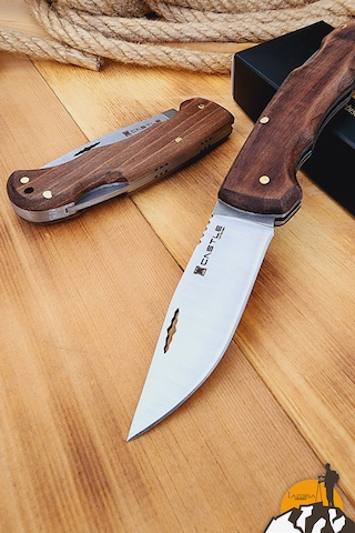 Ceviz Sap Kamp Çakısı Outdoor Piknik Çakısı Bahçe Çakısı Çkx-726 Kahverengi