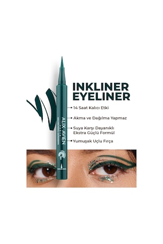Alix Avien Uzun Süre Kalıcı Suya Dayanıklı Ve Yumuşak Uçlu Yeşil Göz Kalemi Inkliner Eyeliner Sacramento