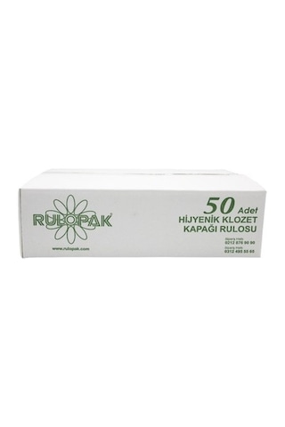 Rulopak Sensörlü Hijyenik Klozet Kapağı Rulosu 50 Rulo
