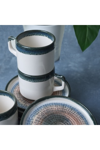 Keramika Hydra Stackable Çay Takımı 12 Parça 6 Kişilik 21279