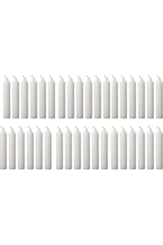 Beyaz Bakkal Mum 40'lı 10 Cm Beyaz Bakkal Mum 40'lı 10 Cm