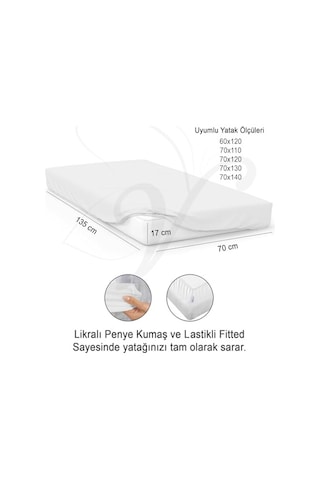 %100 Pamuk Penye, Lastikli Full Kenar Bebek Çarşafı Oeko-tex Sertifikalı, Yumuşak Ve Nefes Alabilir, Organik Pamuk, Anne Yanı, Çocuk Beşik Çarşafı Bej