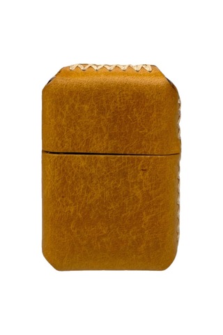 Handmade El Yapımı Hakiki Deri Zippo Modeli Çakmak Camel