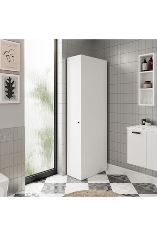 Savana M Çok Amaçlı Banyo Kiler Dolabı Beyaz