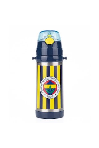 Fenerbahçe Efsane Çubuklu Çelik Matara Sarı - Lacivert