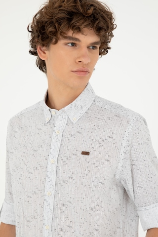 U.s. Polo Assn. Erkek Taş Gömlek Desenli 50288660-vr049 Taş