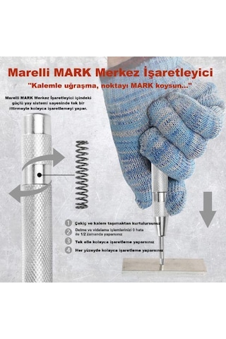 Marelli Mark Merkez Delik Delme, Vidalama Yeri İşaretleyici Merkezleyici