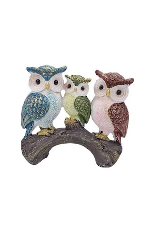 Pazly Suntek Stil-a Masaüstü Dekoratif Baykuş Heykeli Koleksiyon Ürünü