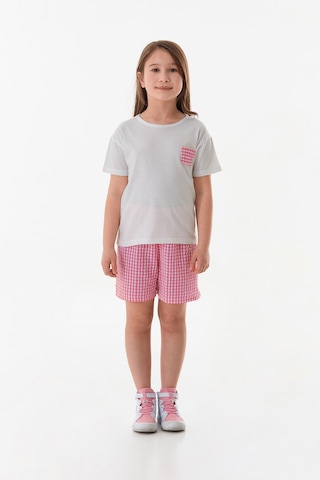 Fullamoda Pötikare Desenli Kız Çocuk Şortlu Takım 25ycck5863126304-pembe Pembe
