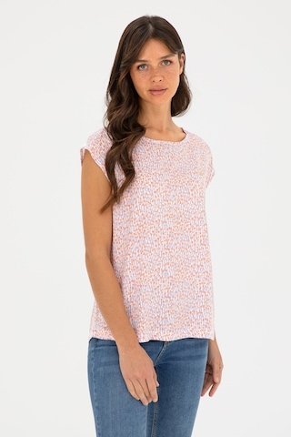 U.S. Polo Assn. Kadın Somon Bisiklet Yaka Kısa Kollu Bluz 50280956-VR047