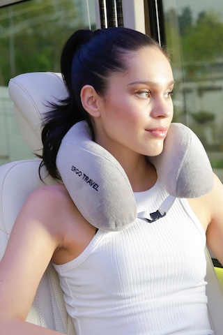 Viscofoam Comfy Ortopedik Seyahat Yastığı Visco Boyun Destekli Seyahat Yastığı - Gri | Ergo Travel