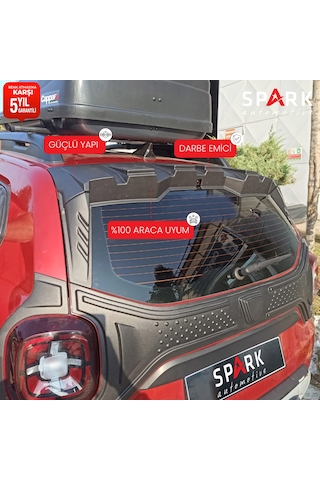 Dacia Duster 2018-2022 Yıl Aralığı Uyumlu Arka Cam Spoiler 3 Parça