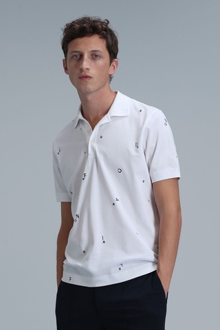 Lufian Erkek Pascal Smart Polo T-shirt 111040170 Beyaz