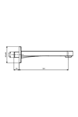 Eca - Ankastre Banyo Bataryası Çıkış Ucu Grubu 18,1 Cm - 102159009- Diğer