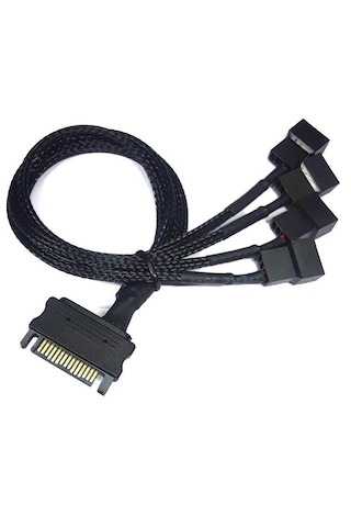 Sata Fan Power Kablosu 4 Port Y Pin Pwm Çoklayıcı Fan Kablosu