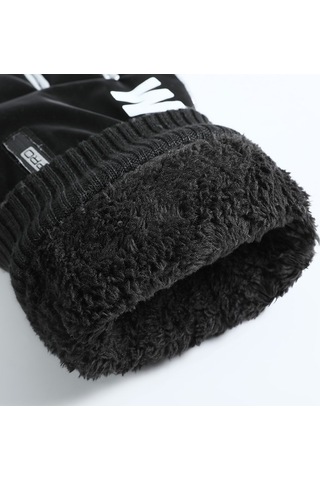 Kayak Eldivenleri Artı Kadife Sıcaklık Açık Binicilik Eldivenleri Velcro Pembe Pink Pembe