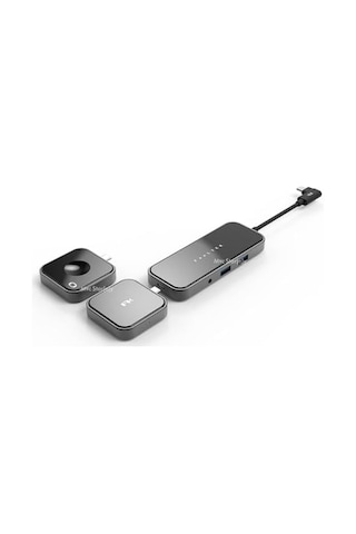 8-in-1 Usb-c Hub Çoklayıcı 100w Pd, 4k Hdmı, Qi Kablosuz Şarj Macbook Uyumlu Premium Usb-c Hub Siyah