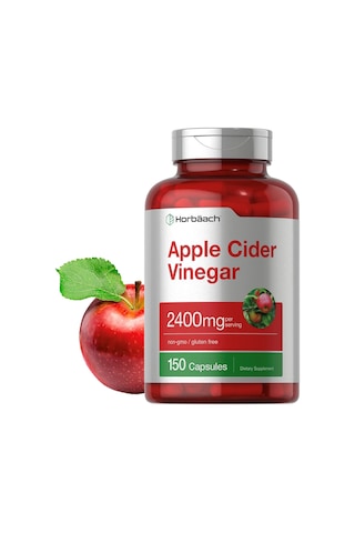 Horbaach Apple Cider Vinegar Capsules 2400mg 150 Count Non-gm...