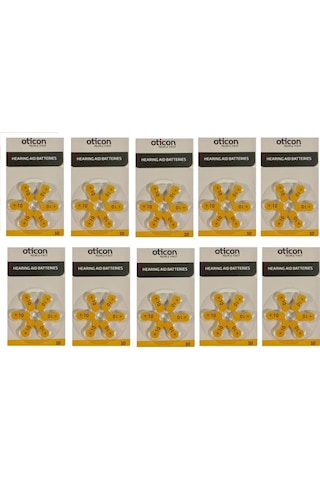 Oticon 10 Numara 1.45V İşitme Cihazı Pili 6 x 10'lu
