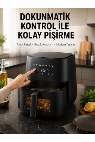 Dijital Dokunmatik Air Fryer Yağsız Sıcak Hava Fritözü 3344604