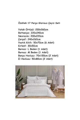 Özdilek 17 Parça -glorious Krem- Çeyiz Seti