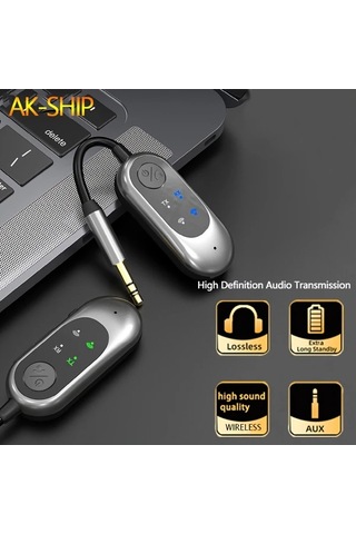 Xuweiwei W10 Ak Shıp Kablosuz 5 1 Adaptor 3 5mm Alici Tv Projektor Bilgisayar Kulaklik Telefon Araba Icin 2si 1 Arada Verici