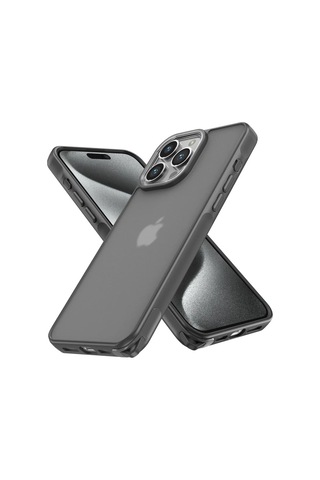 Apple İphone 14 Pro Uyumlu Kılıf Elegant Kapak - Titan Gri