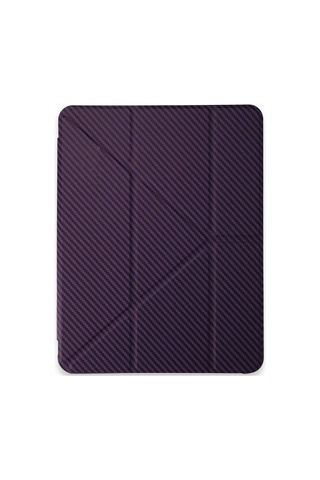 İpad Uyumlu Pro 13 2024 Kılıf Color Karbon Tablet Kılıfı - Derin Mor