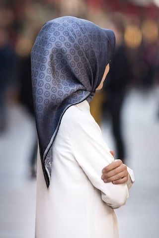 Twill İpek Eşarp Siyah 11276