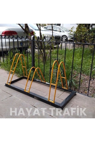 3'lü Bisiklet Park Yeri Ekonomik Çift Yönlü 110 X 40 Cm