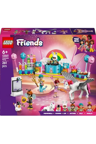 LEGO® Friends Tek Boynuzlu At ve Peri ile Kostüm Partisi 42661 - 6 Yaş ve Üzeri Çocuklar için Yaratıcı Oyuncak Yapım Seti (261 Parça)