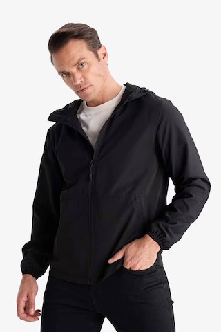 Defacto Su İtici Slim Fit Dar Kesim Kapüşonlu Fermuarlı Mont C5821ax25aubk27 Siyah