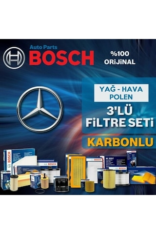 Bosch Mercedes B Serisi B150 W245 Filtre Bakım Seti 2005-2011 3kp