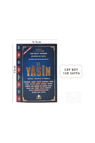 41 Yasini Şerif Türkçe Okunuş Ve Mealli Cep Boy Yasin 007 -