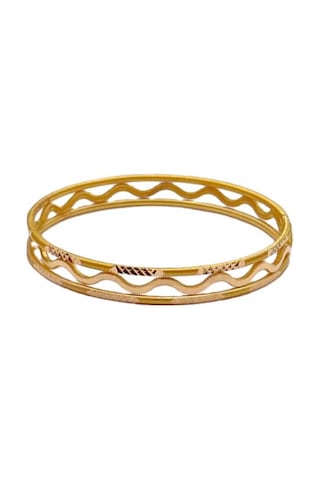 Agakulche 30 Gr 2'li Müjde Ve 1 Zikzak 22 Ayar Altın Bilezik