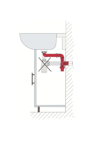 Dallmer Yer Kazandıran Lavabo Sifonu Evye Sifonu Delikli Süzgeçli 50lik Koku Önleyici Gider