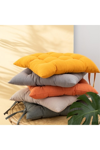 Mudo Home Nımes Sandalye Minderi Sütlü Kahve 45x45