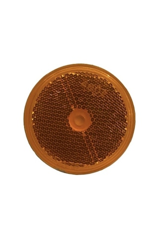 Sarı Vidalı Yuvarlak Plastik Reflektör Made In Usa