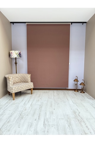 Donatti Stor Perde İthal Mat Polyester Kahverengi P1180 Kahverengi