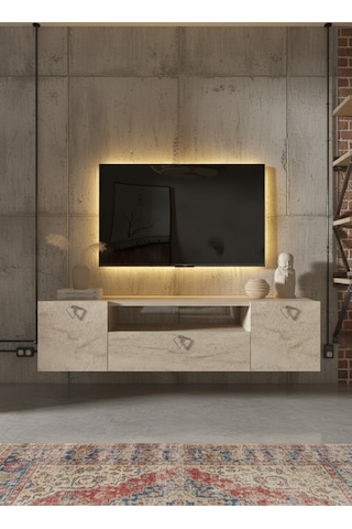 Resital Tv Ünitesi S1241-8 Traverten Traverten