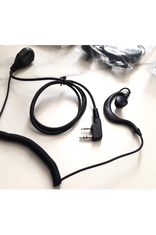 Tkstar Kalın Kablo Tkstar Sağlam Spiralli Cafe Restoran Ajan Telsiz Uyumlukulaklık